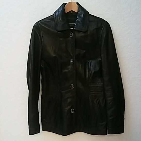 Vintage Jones New York Genuine Leather Jacket - Picture 1 of 8